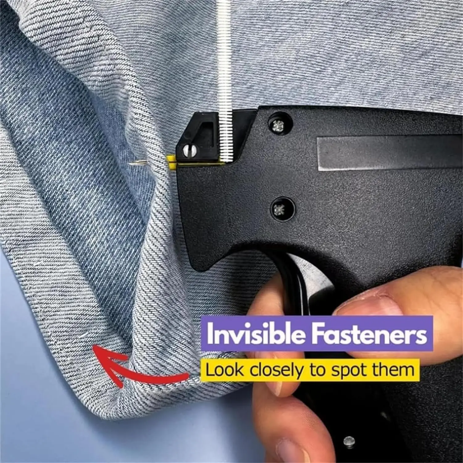 Fine Stitch Gun Stitchy Quick Clothing Fixer for Clothes Micro Tagging Gun Clothing Mini Speedy Sticky Sewing Gun Hemming Tool - Image 4