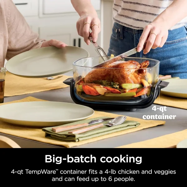 Crispi Air Fryer, Microwave, Freezer & Dishwasher Safe, Non Toxic Glass ...