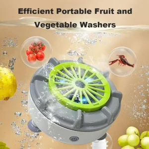 Automatic Fruit Vegetable Washing Machine Kitchen Produce Cleaning Machine, Vortex Water Flow, Odor-free And Visible Cleanliness